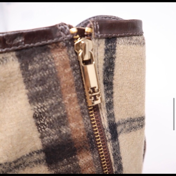 Tory Burch flannel and leather boots. EUC - Picture 9 of 15